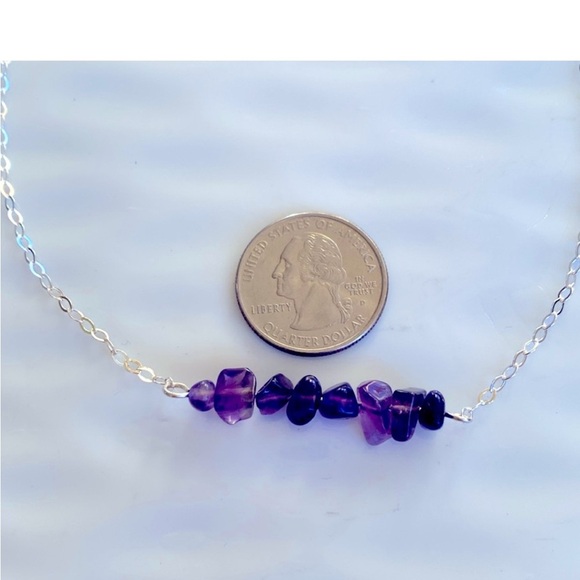 Sterling Silver and Amethyst Necklace
18” inches - Picture 6 of 6